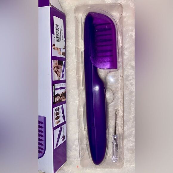 Electric battery powered cordless purple detangling brush NWT - Picture 5 of 7